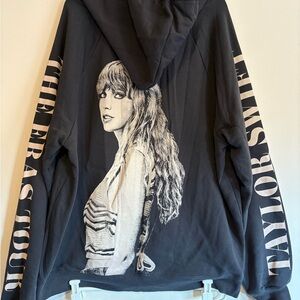 Taylor Swift The Eras Tour Gray and Cream Hoodie